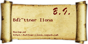 Büttner Ilona névjegykártya
